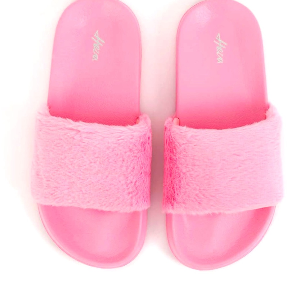 Vintage- 2023 FUNKYMONKEY Women's Slides Faux Fur